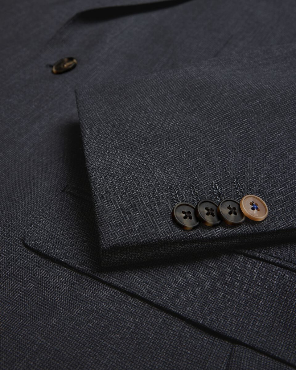 Regular Stretch Wool Blend Tailored Jacket